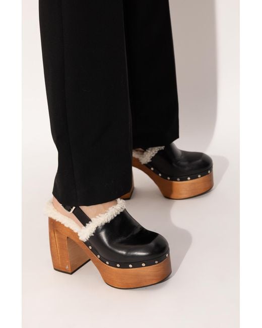 Jimmy Choo Black 'Alida' Platform Shoes