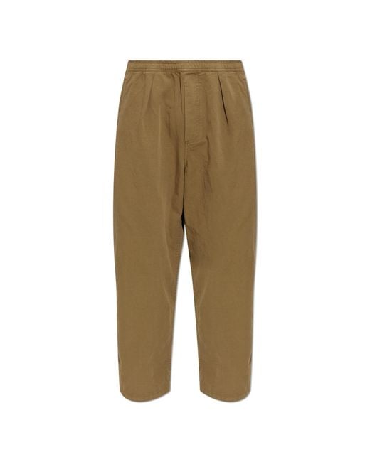 American Vintage Green Wide-Leg Trousers for men