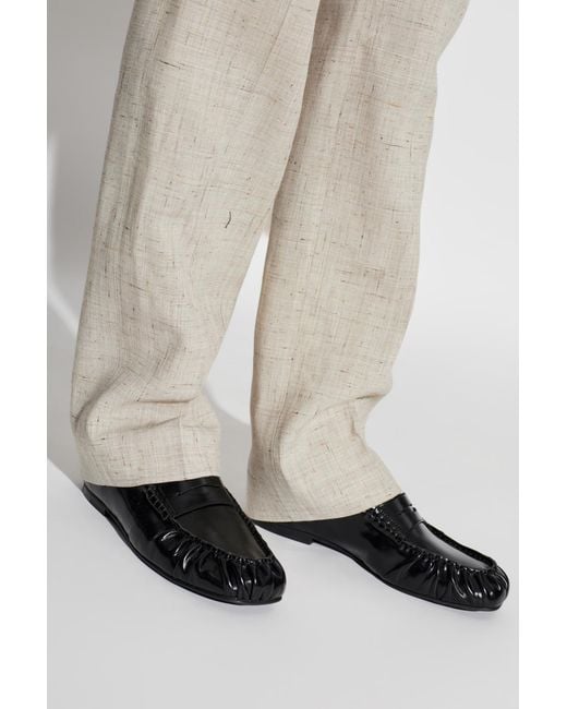 Alohas Black 'Aven' Leather Loafers