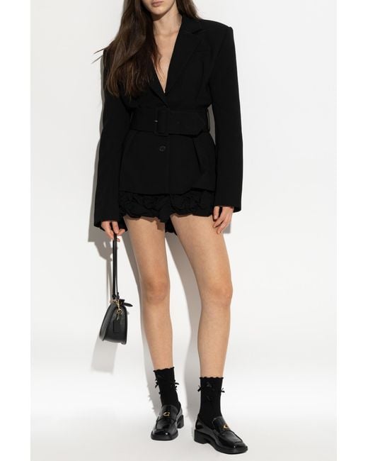 ROTATE BIRGER CHRISTENSEN Black Blazer With Belt