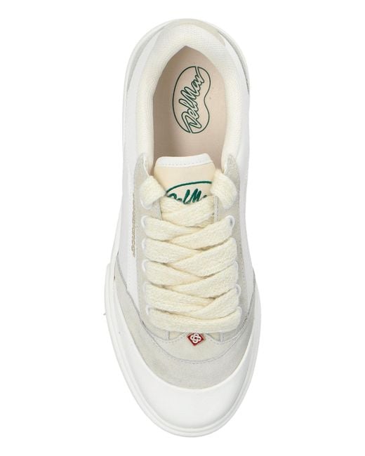 Casablanca White Sports Shoes With Logo for men
