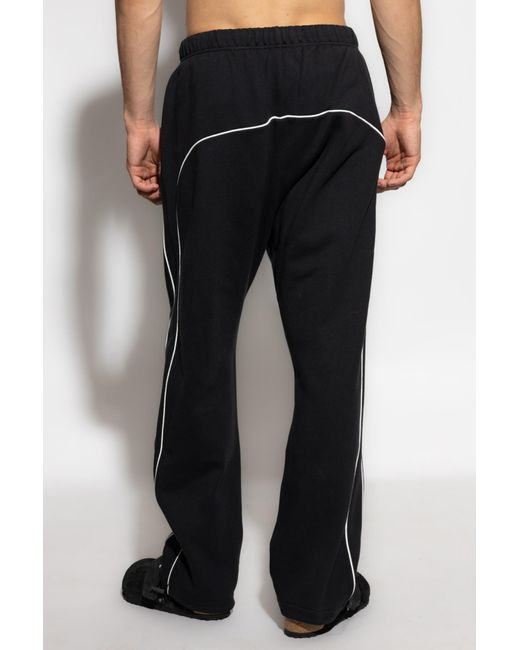 Fear Of God Black Sweatpants With Embroidered Logo for men