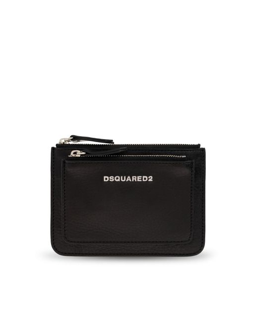DSquared² Black Leather Pouch