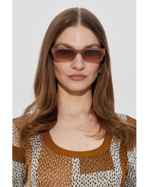 McQueen White Sunglasses