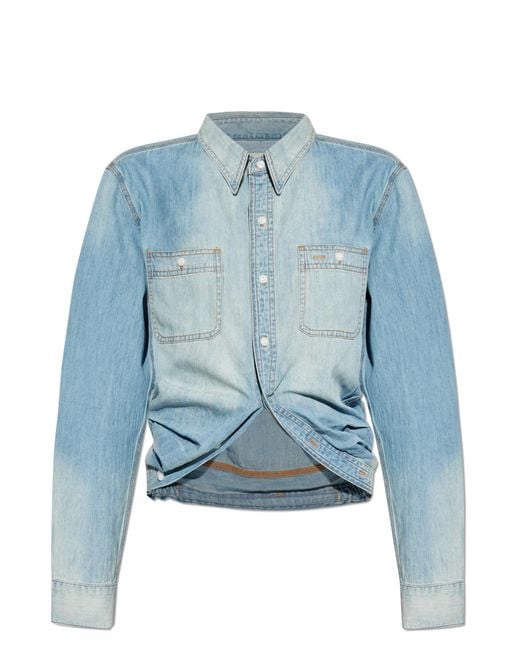 R13 Blue Denim Shirt