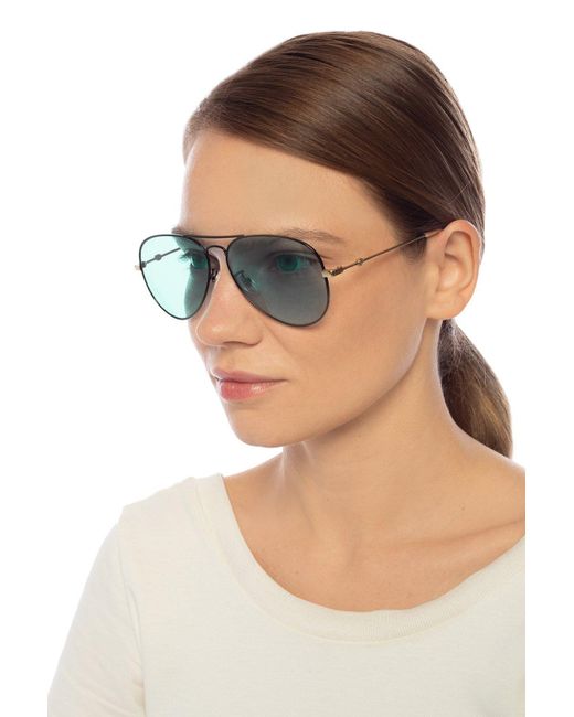Gucci glasses bee in the middle hot sale