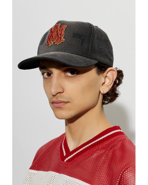 Amiri Black Baseball Cap for men