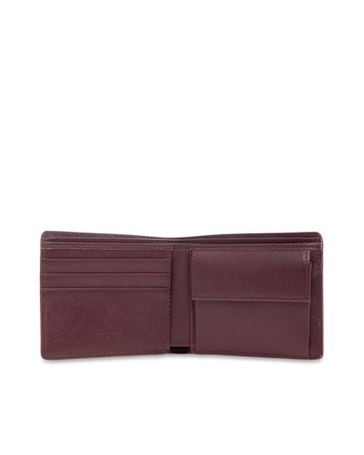 Versace Purple Leather Wallet for men