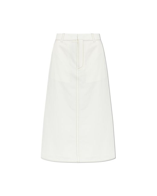 AMI White Skirt With Pockets
