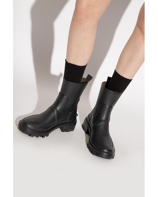 Rag & Bone Shiloh Rain Boot - Rubber Combat Ankle Boot in Black - Save 4% | Lyst