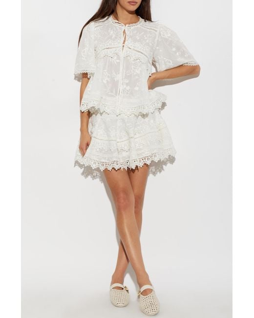 AllSaints White Skirt "Lillith"