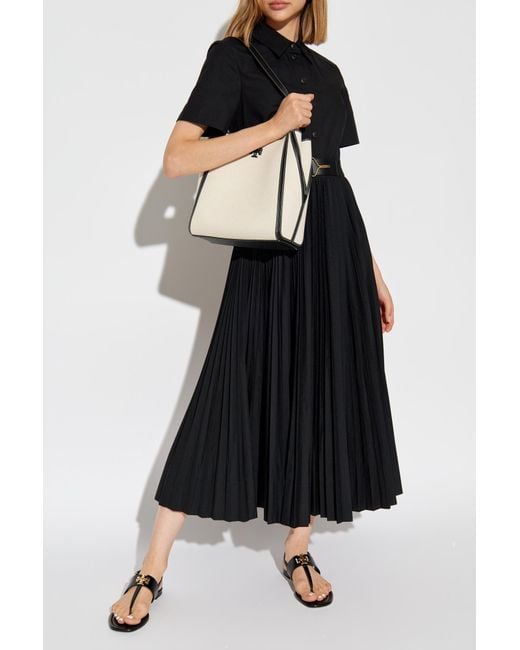 Tory Burch Dress With Pleated Bottom in Black Lyst UK