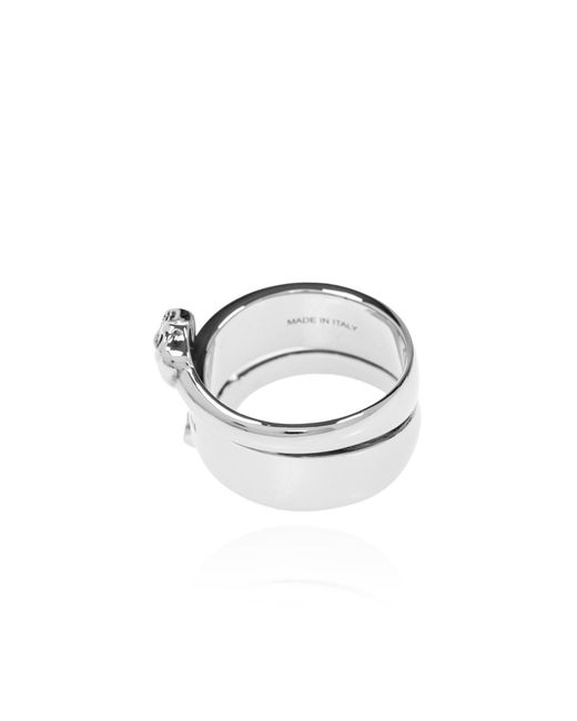 McQueen Black Brass Ring for men