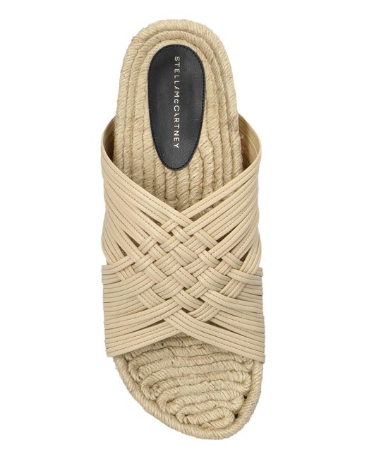 【送料&関税込】Stella Mccartney Woven Sandals Stella McCartney Woven Sandals in Natural | Lyst