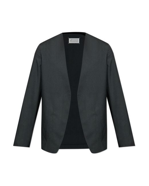 Maison Margiela Black Blazer Without Fastening for men
