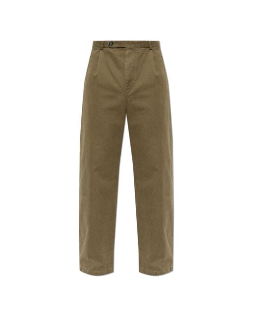 Jil Sander Green Wide-Leg Jeans for men