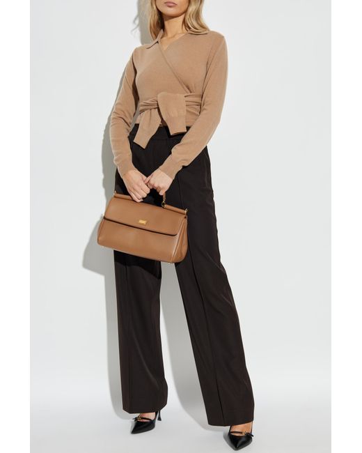Dolce & Gabbana Natural Cashmere Sweater