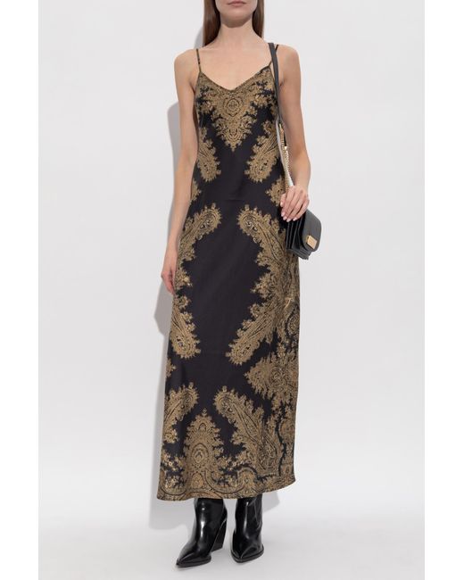 AllSaints Black Patterned Dress