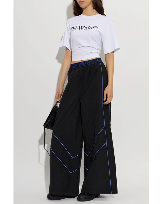 Off-White c/o Virgil Abloh White Short Loose-Fit T-Shirt