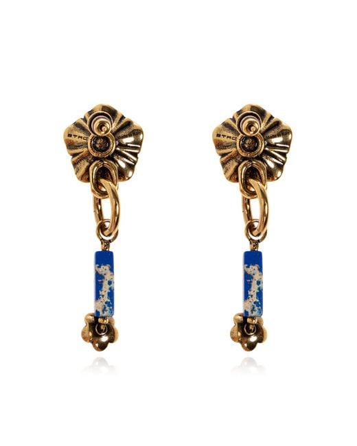Etro Black Brass Earrings