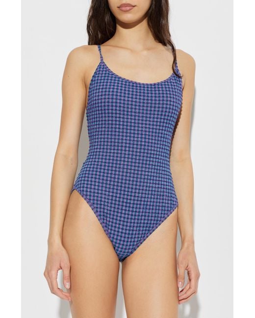 The Upside Blue One-Piece Swimsuit 'Aliki'