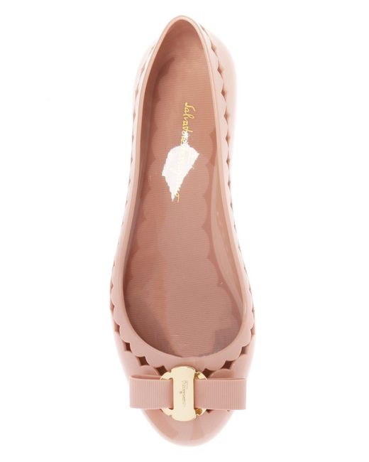 salvatore ferragamo jelly 1 ballerina flats