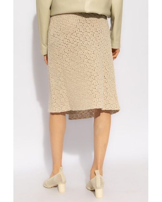 Bottega Veneta Natural Envelope Skirt