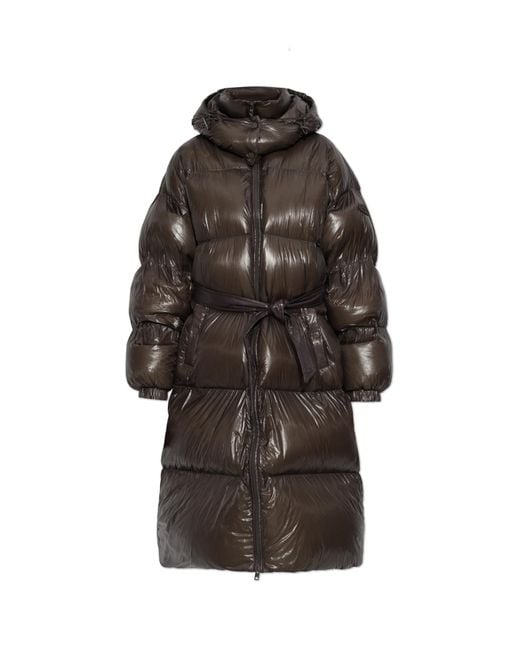 DIESEL Brown Long Down Jacket 'W-Isher'