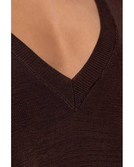 Entire studios Red V-Neck Dress