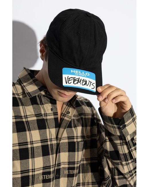 Vetements Blue Baseball Cap