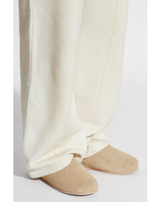 Ugg Natural Suede Slides 'Elea'