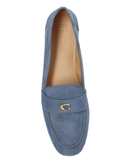 COACH Blue Suede Loafers for men