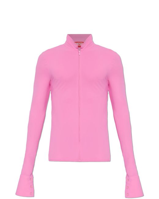 DIESEL Pink Sweatshirt -Lokid' for men