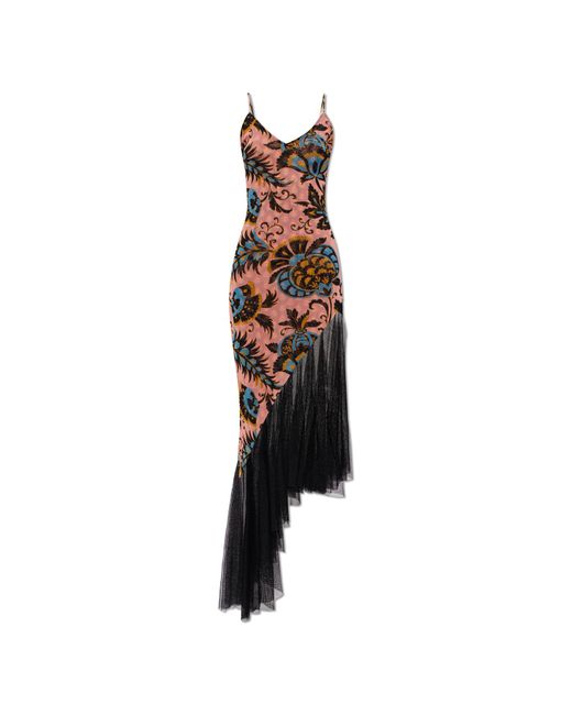 Etro Multicolor Patterned Strappy Dress