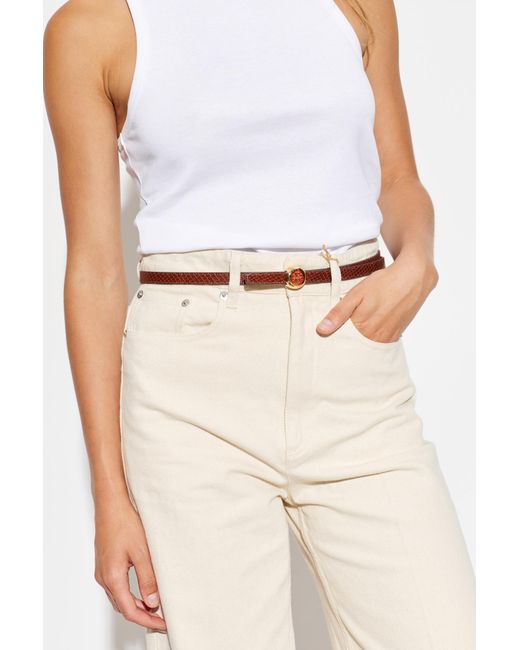 Tory Burch White Double-Sided Belt