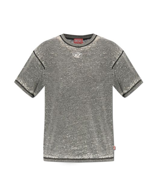 DIESEL Gray T-Shirt T-Boxt-Pak for men