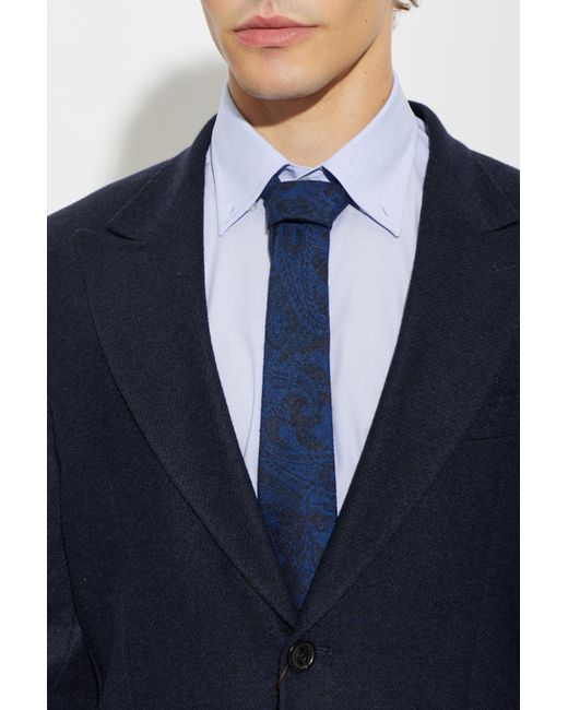 Etro Blue Silk Tie for men