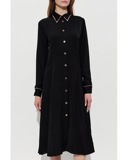 Paul Smith Black Dress With Long Sleeves