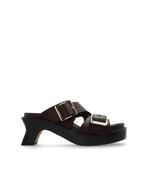 Loewe Black ‘Ease’ Heeled Slippers