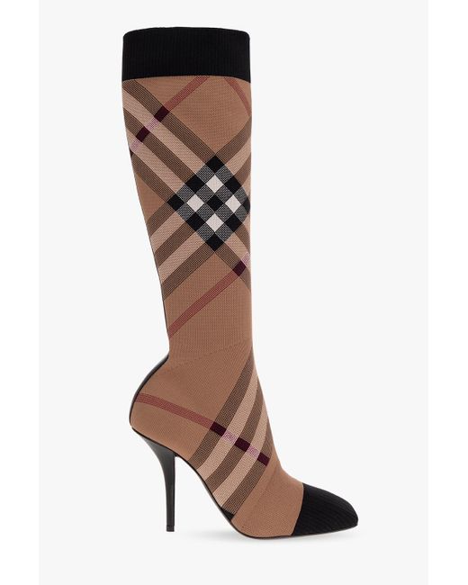 Burberry Brown 'dolman' Heeled Boots