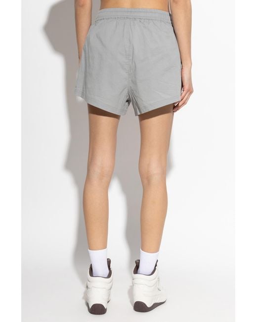 Rethinkit Studios Gray Shorts With Logo Patch