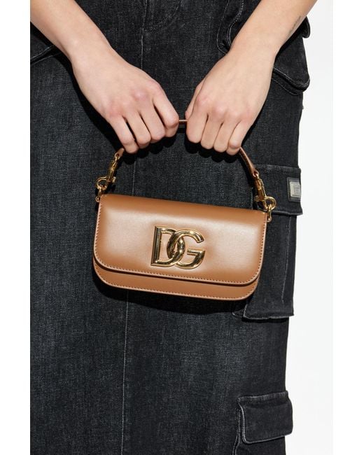 Dolce & Gabbana Brown Leather Handbag 3.5