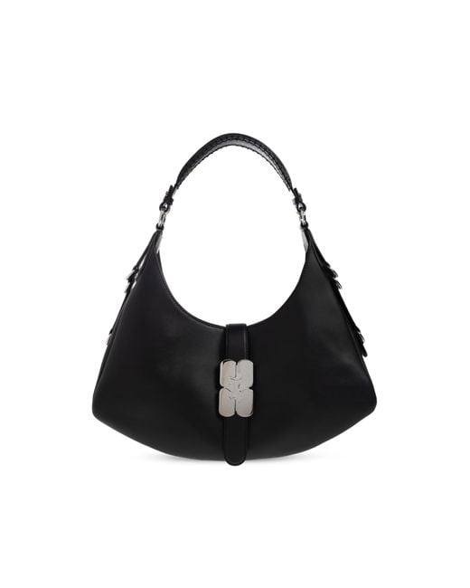 Ganni Black Shoulder Bag