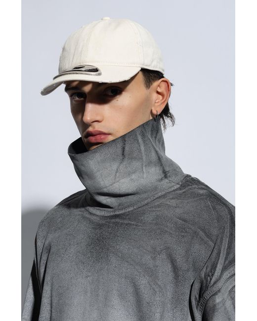 DIESEL White 'C-Beast-A1' Baseball Cap for men