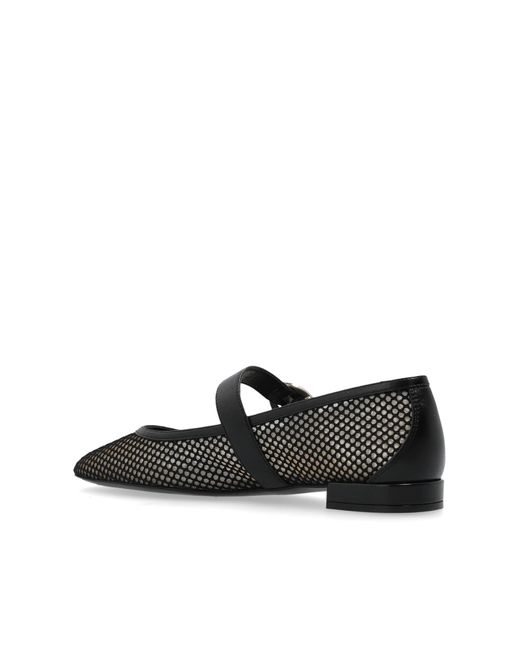 Stuart Weitzman Black Ballet Flats 'Arabella'
