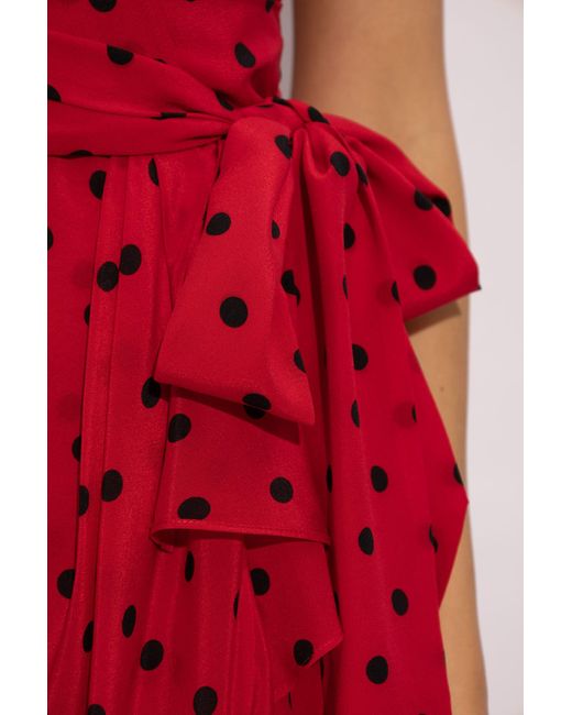 Moschino Red Silk Dress From The '40th Anniversary' Collection,