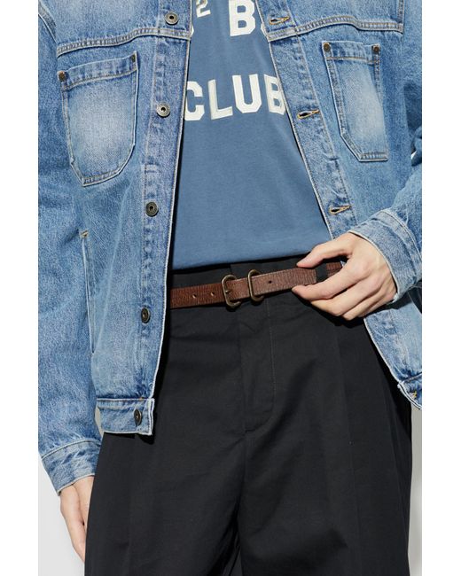 DSquared² Brown Leather Belt for men