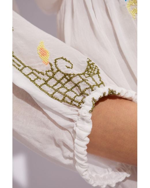 Forte Forte White Dress With Embroidery,