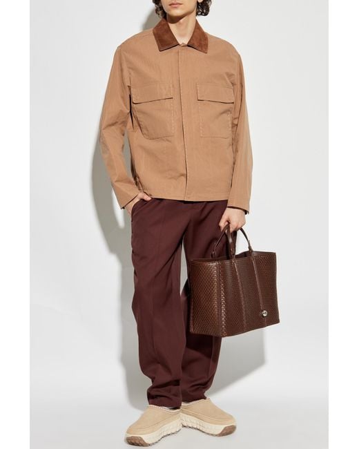 Fendi Natural Jacket With Pockets for men