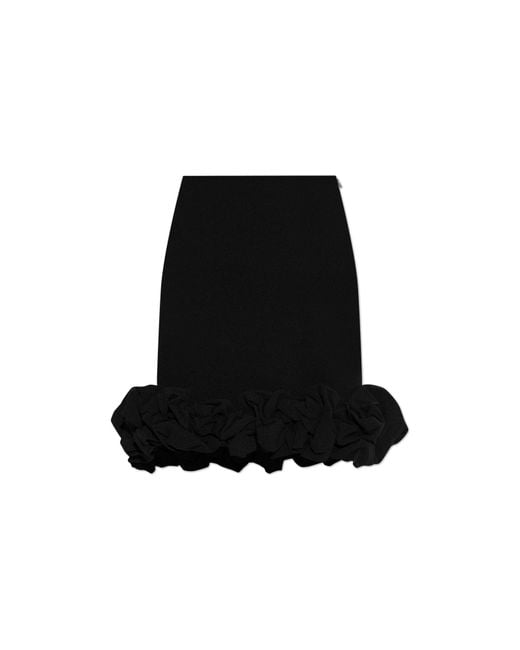 ROTATE BIRGER CHRISTENSEN Black Skirt With Ruffle